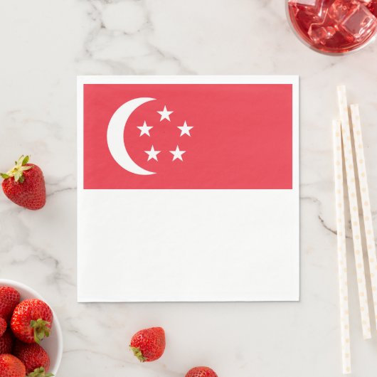 Singapore vlag servet (Insitu)