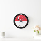 Singapore vlag, Singapore patriottisch startpunt/o Ronde Klok (Huis)