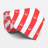 Singapore-vlag Stropdas (Opgerold)