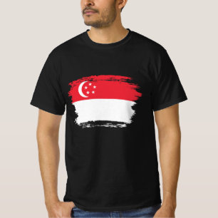 Singapore vlag t-shirt