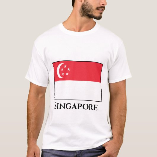 Singapore-vlag T-shirt (Voorkant)