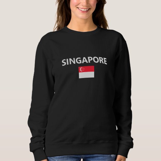 Singapore Vlaggenstaat Trui (Voorkant)