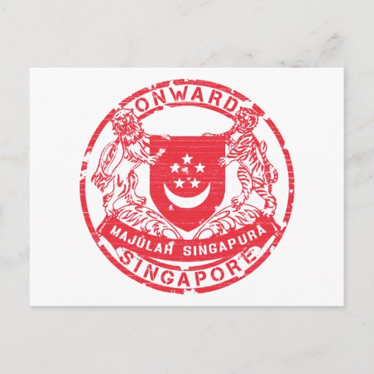 Singapore wapenstilstand briefkaart (Voorkant)