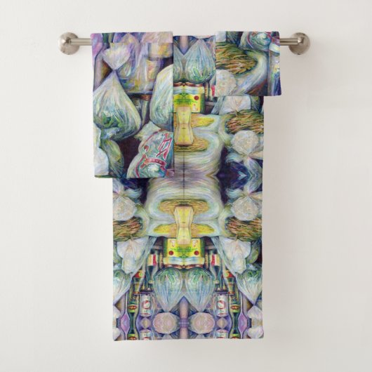 Singapore's zonnegedroogde aroma's bad handdoek (Insitu)