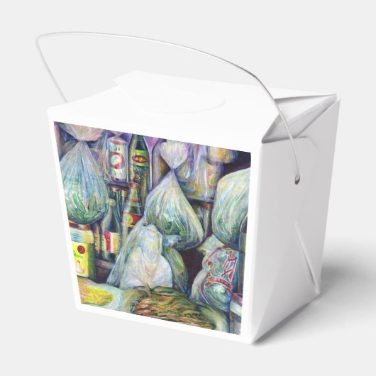 Singapore's zonnegedroogde aroma's bedankdoosjes (Achterkant)