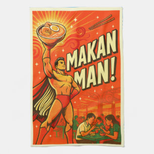 Singaporese Makan Man Keukenhanddoek