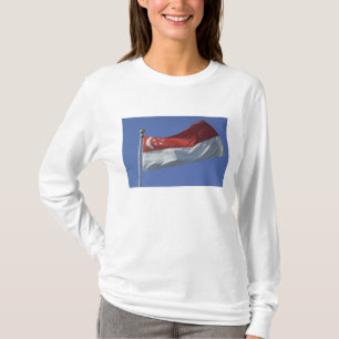Singaporese vlag t-shirt