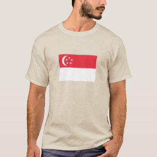 Singaporese vlag t-shirt