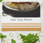 Singapour Char Siew Viandes Serviette de cuisine (Plié)