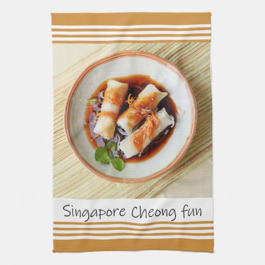 Singapour Cheong Fun Cuisine Serviette (Vertical)