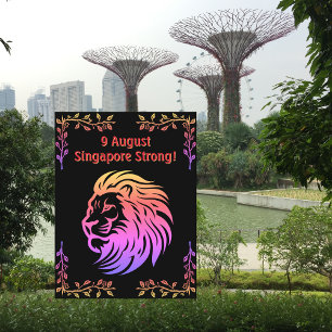 Singapour Fort ! Carte postale de la fête national
