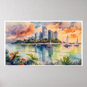 Singapour - Impression d'art archivistique (Devant)