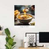 Singapour Laksa - Impression d'archives (Bureau à domicile)