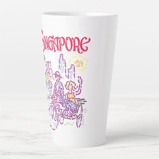 SINGAPOUR Latte Mug (Devant)