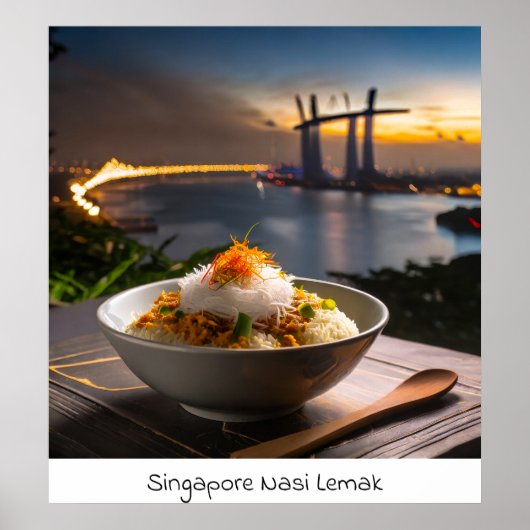 Singapour Nasi Lemak - Impression d'archives (Devant)
