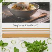 Singapour Nasi Lemak Serviette de cuisine (Plié)
