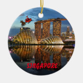 Singapour Ornement de Noël panoramique (Devant)