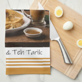 Singapour Roti Prata Et Le Serviette De Cuisine Ta (Quart Plié)