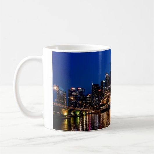 Singapour Skyline Café Mug (Gauche)