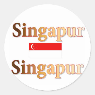 Singapur Ronde Sticker