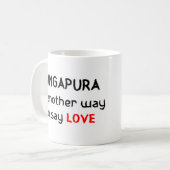 singapura amour café tasse (Devant gauche)