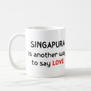 singapura amour café tasse