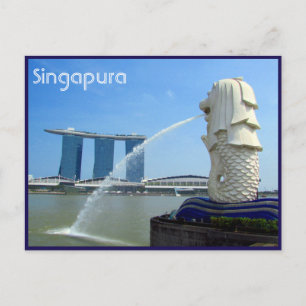 singapura casino merlion briefkaart