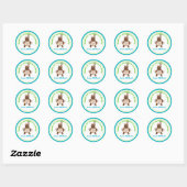 Singe Anniversaire Fête Favoriser Stickers (Feuille)