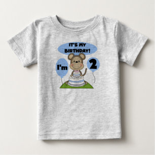 Singe Anniversaire Garçon 2e T-shirts et cadeaux