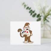 Singe au Poker avec cartes de Poker (Debout devant)