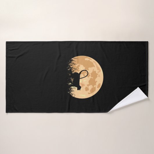 Singe avant la lune (Serviette de bain)