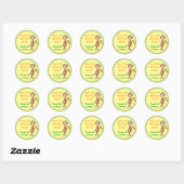 Singe avec Stickers Banana Anniversaire (Feuille)