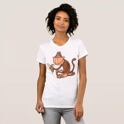 Singe Brown Avec T-shirt Banane (Devant entier)