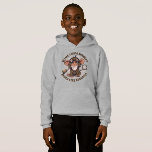 Singe caricaturale Sweat - shirt à capuche de ba