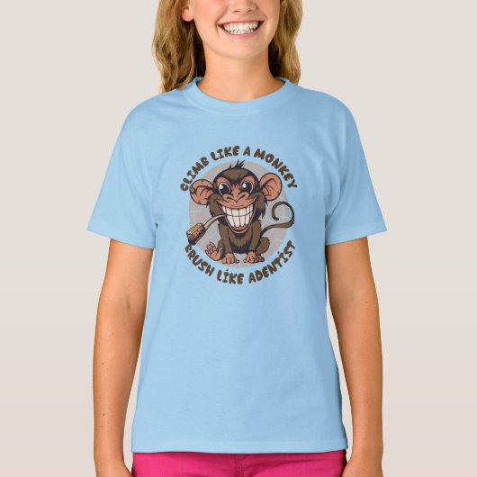 Singe caricaturale | T-shirt enfant (Devant)