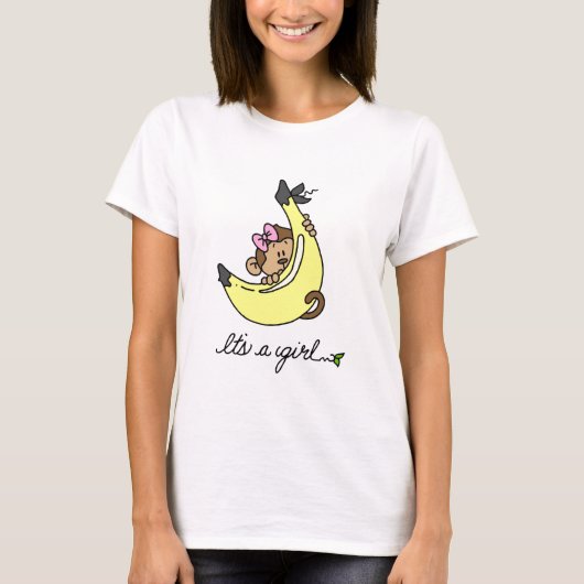 Singe c'est T-shirts et cadeaux d'une fille (Devant)