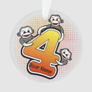 Singe Chaussette Numéro 4