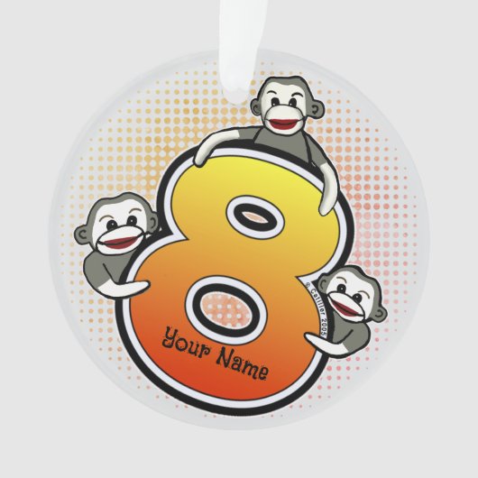 Singe Chaussette Numéro 8 (devant)