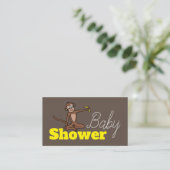 Singe Cheeky, Baby shower Invitation de billets (Debout devant)