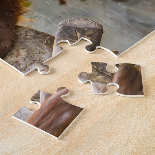 Singe Chimpanzé. Jigsaw Puzzle (Côté)
