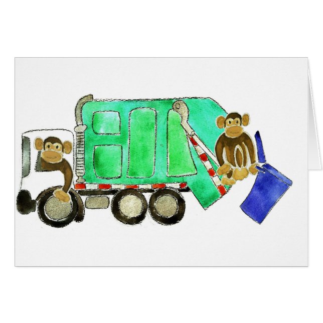 Singe de camion à ordures (Devant horizontal)