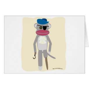 Singe de chaussette de pirate