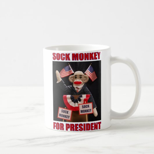 Singe de chaussette pour le Président Mug (Droite)