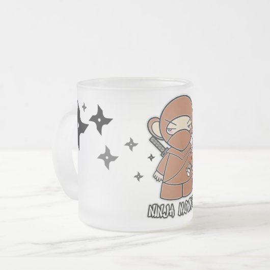 Singe de Ninja ! Avec la tasse de Shurikens (Devant gauche)