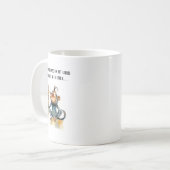 Singe humour café avec tasse café bâton (Devant gauche)