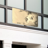 SINGE JAPONAIS À BAMBOO VINYL Bannière W/GROMMET (Bâtiment extérieur)