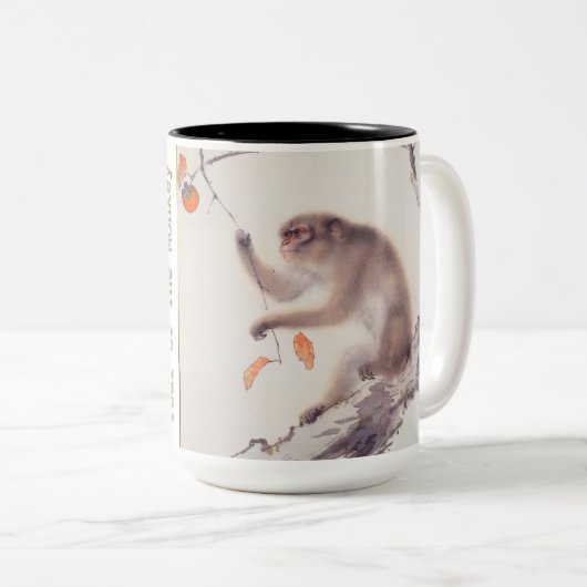 Singe Japonais Peinture Chinoise Zodiac Mug (Devant droit)