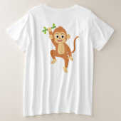 Singe mignon avec bambou (Design dos)
