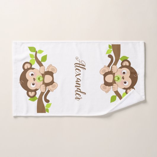 Singe mignon de bébé (Serviette à main)