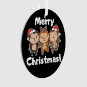 Singe Noël Animaux Singes Joyeux Noël O (devant)